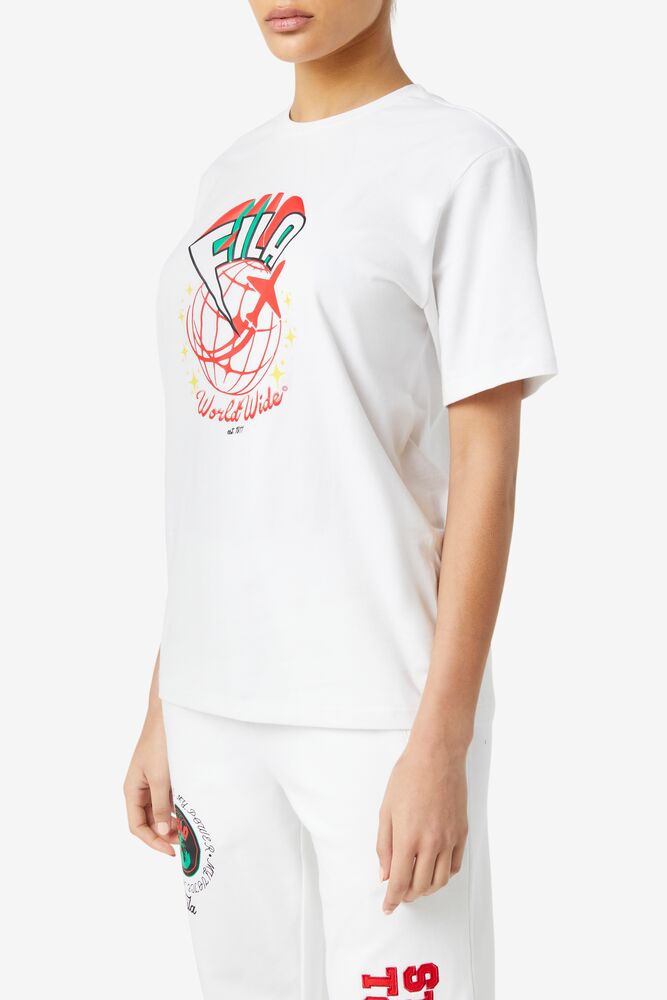 Camisas Fila Ryland Tee Unisex Blancas | 056134FNW