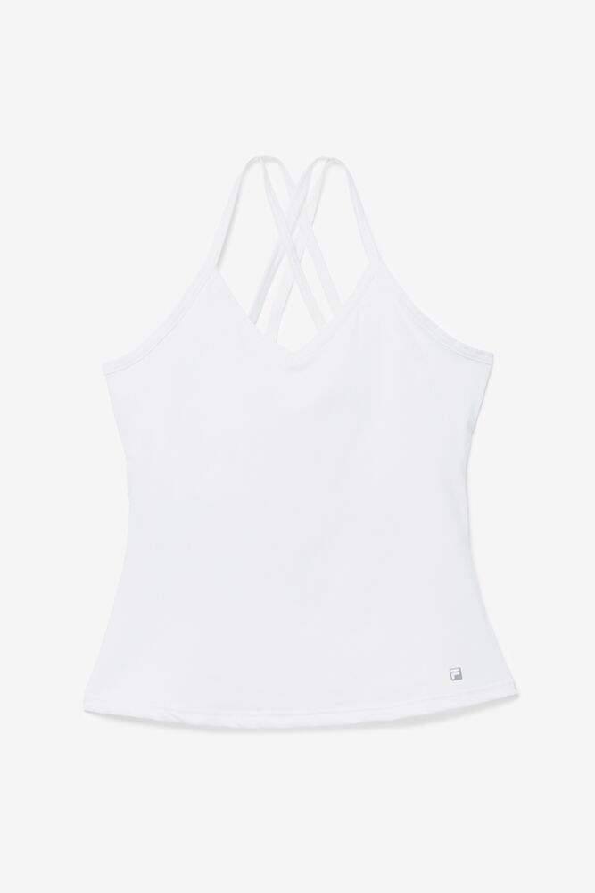 Camiseta Tirantes Fila Back Court Cami Tank Mujer Blancas | 312654DHA