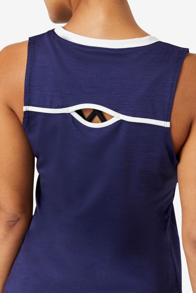 Camiseta Tirantes Fila Back Court Full Coverage Tank Mujer Blancas | 463789COB