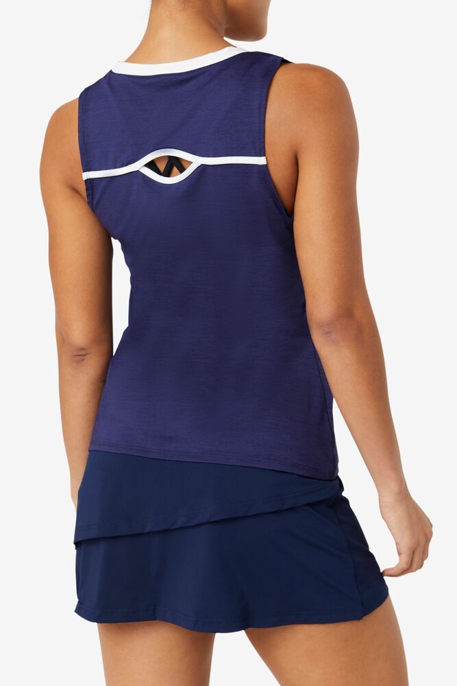 Camiseta Tirantes Fila Back Court Full Coverage Tank Mujer Blancas | 463789COB