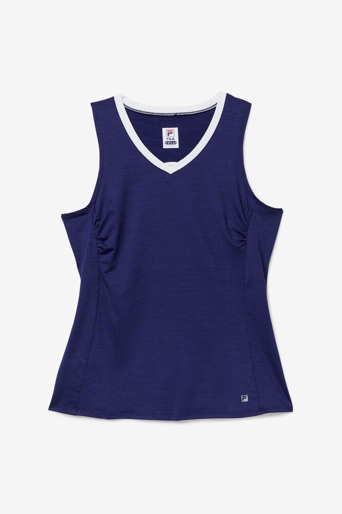 Camiseta Tirantes Fila Back Court Full Coverage Tank Mujer Blancas | 463789COB