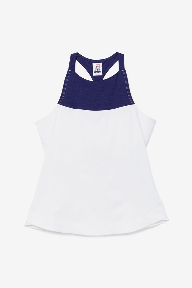 Camiseta Tirantes Fila Back Court Halter Tank Mujer Blancas | 740613JXF