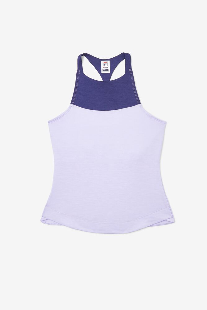 Camiseta Tirantes Fila Back Court Halter Tank Mujer Moradas | 954270NTW