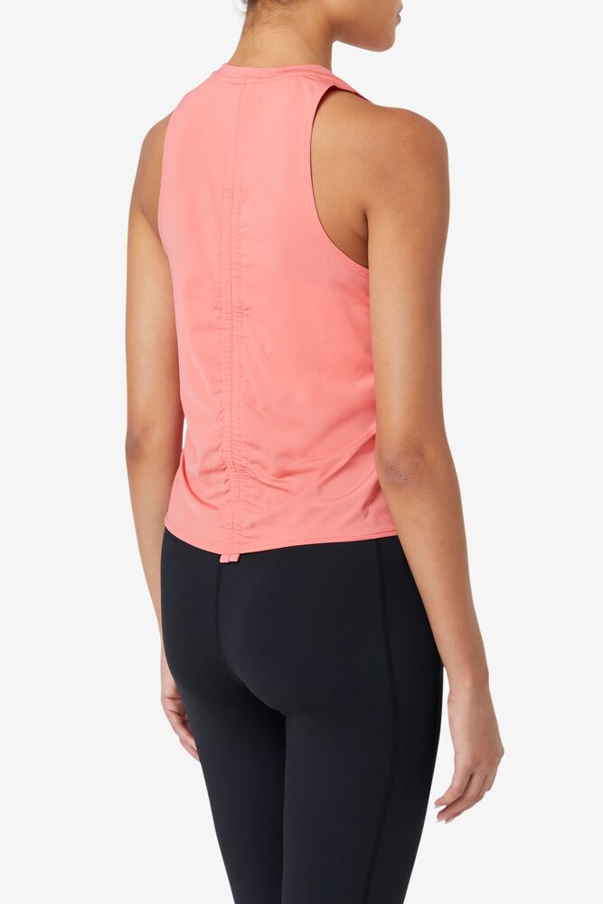 Camiseta Tirantes Fila Bring The Energy Tank Mujer Rosas | 904678QSF