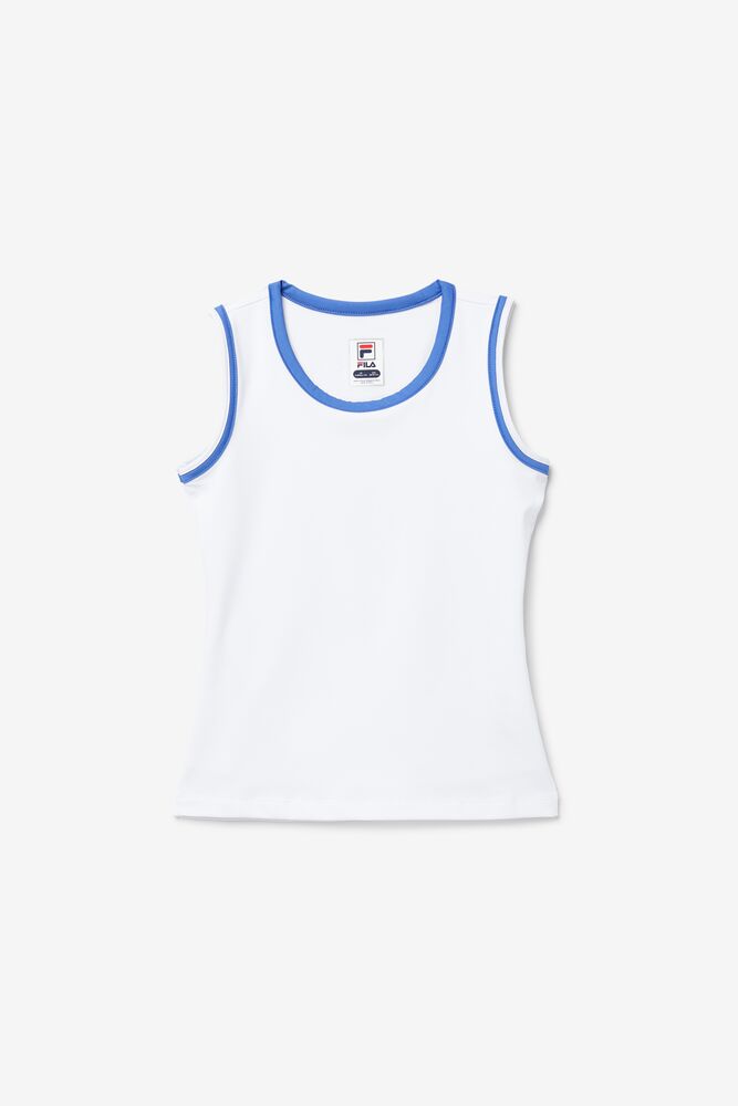 Camiseta Tirantes Fila Core Fullback Tank Unisex Blancas Azules | 419526SVK