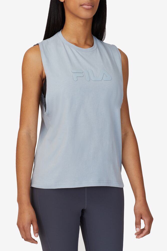 Camiseta Tirantes Fila Diella Tank Mujer Azules | 658937WZX