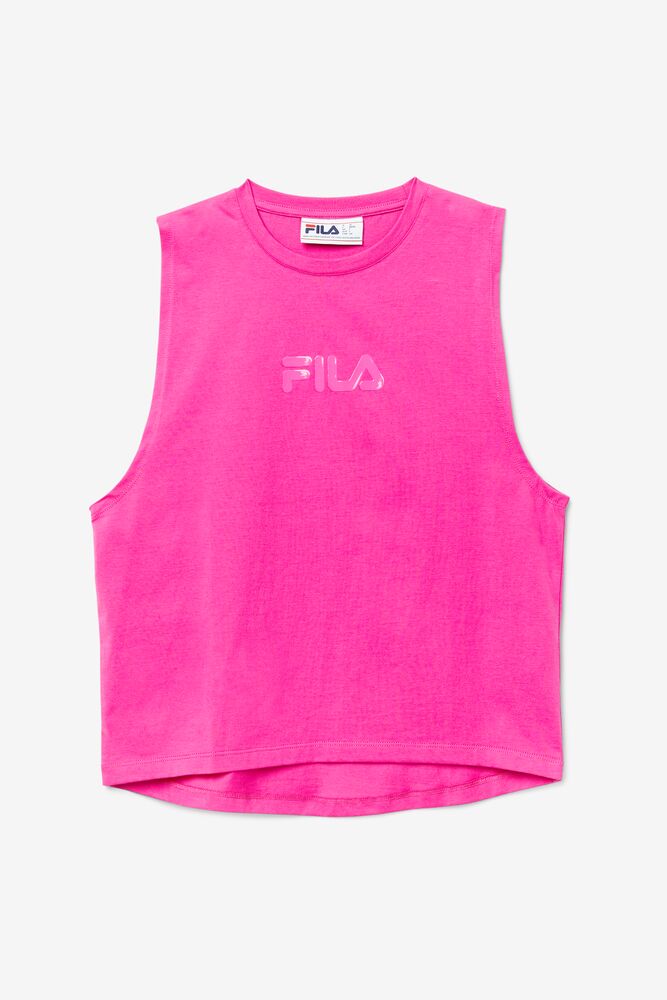 Camiseta Tirantes Fila Diella Tank Mujer Rosas | 430675QTJ