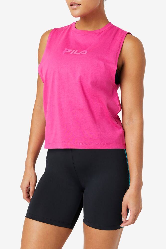 Camiseta Tirantes Fila Diella Tank Mujer Rosas | 851720GRZ