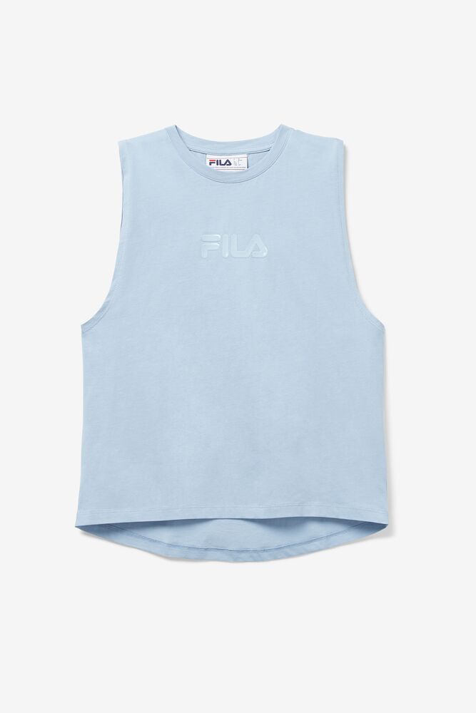 Camiseta Tirantes Fila Diella Tank Mujer Azules | 817243EKJ