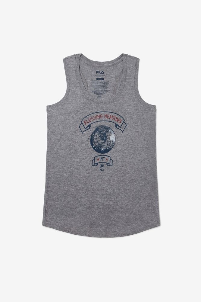 Camiseta Tirantes Fila Nyc Globe Tank Mujer Gris | 218635QBW