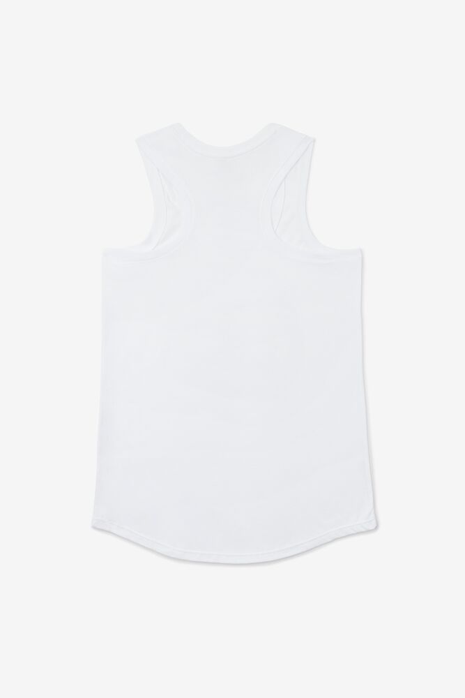 Camiseta Tirantes Fila Nyc Globe Tank Unisex Blancas | 025148ARJ