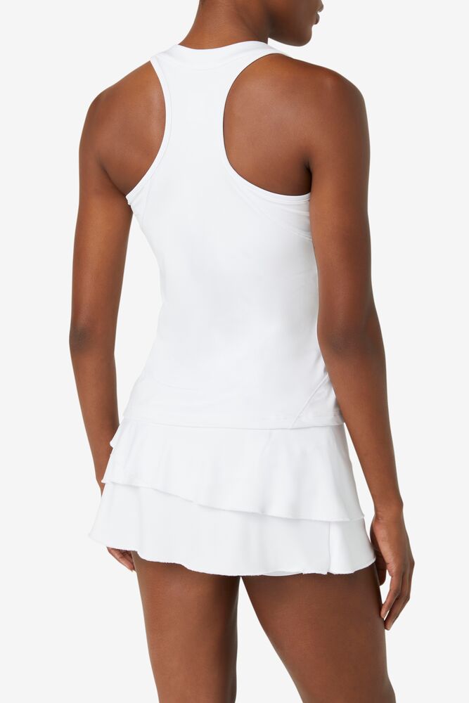 Camiseta Tirantes Fila Pickleball Halter Tank Mujer Blancas | 723954JKU