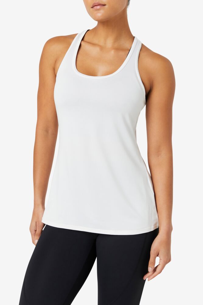 Camiseta Tirantes Fila Pickleball Racerback Tank Mujer Blancas | 758031LRY