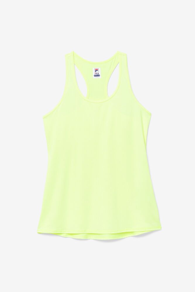 Camiseta Tirantes Fila Pickleball Racerback Tank Mujer Amarillo | 415290ESX