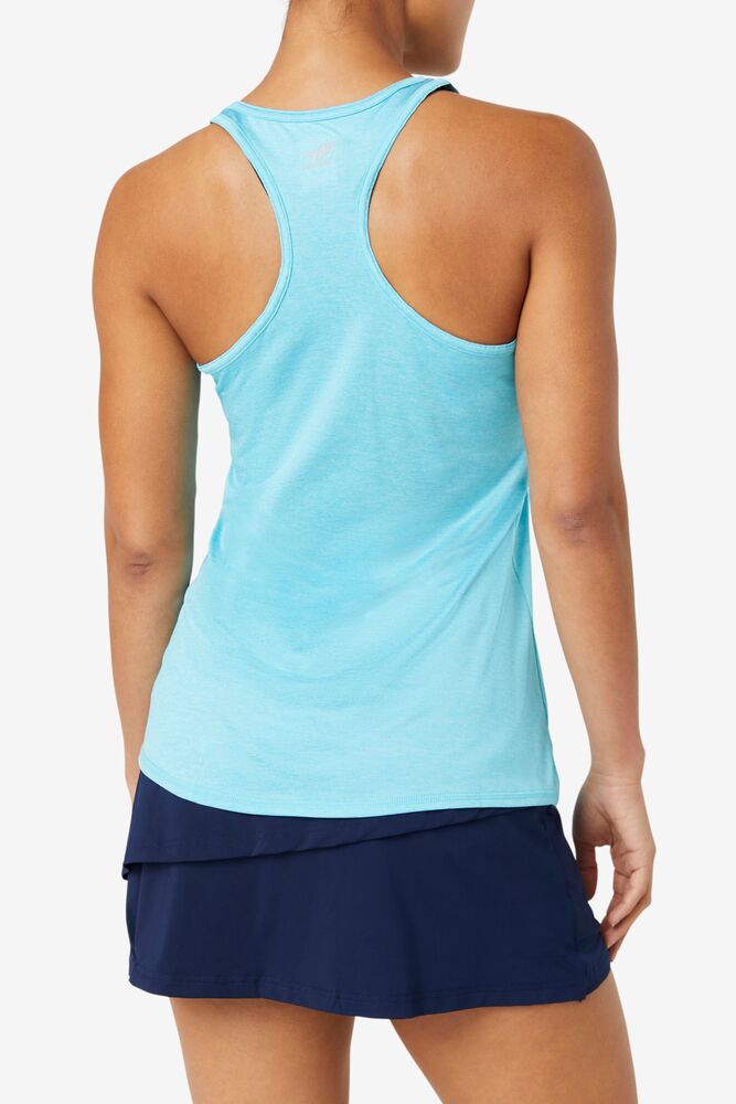 Camiseta Tirantes Fila Pickleball Racerback Tank Mujer 480 Bluefish Heather | 752469OWB