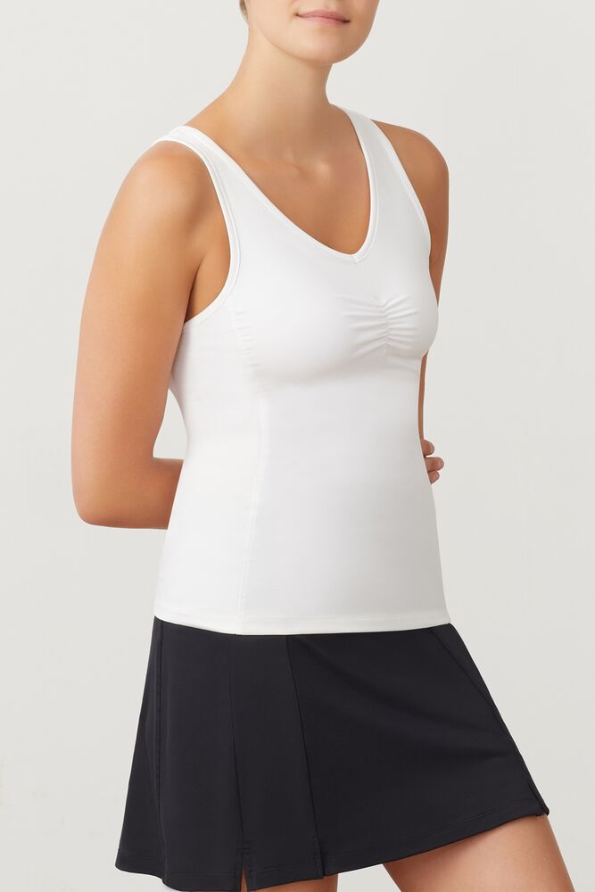 Camiseta Tirantes Fila Racerback Tank Mujer Blancas | 374628GRB