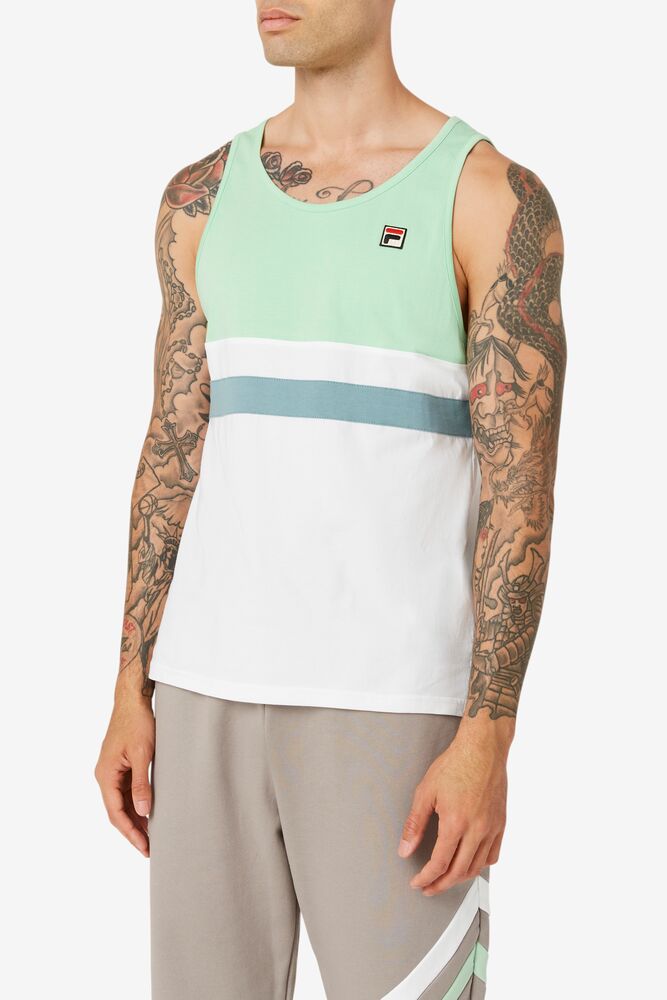 Camiseta Tirantes Fila Stoke Tank Hombre 386 Hemlock | 813792NZU