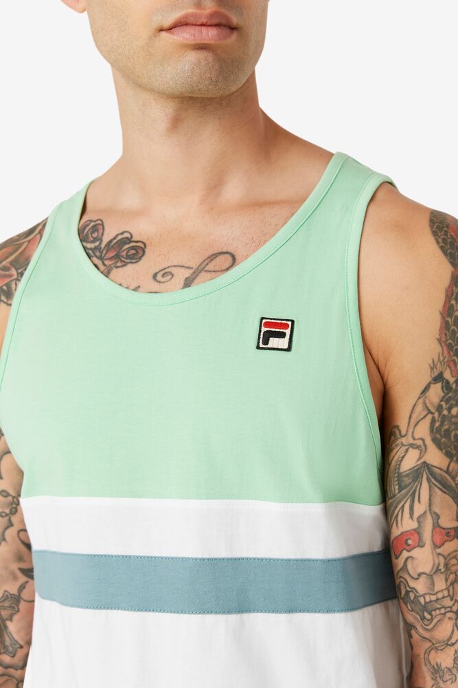 Camiseta Tirantes Fila Stoke Tank Hombre 386 Hemlock | 813792NZU