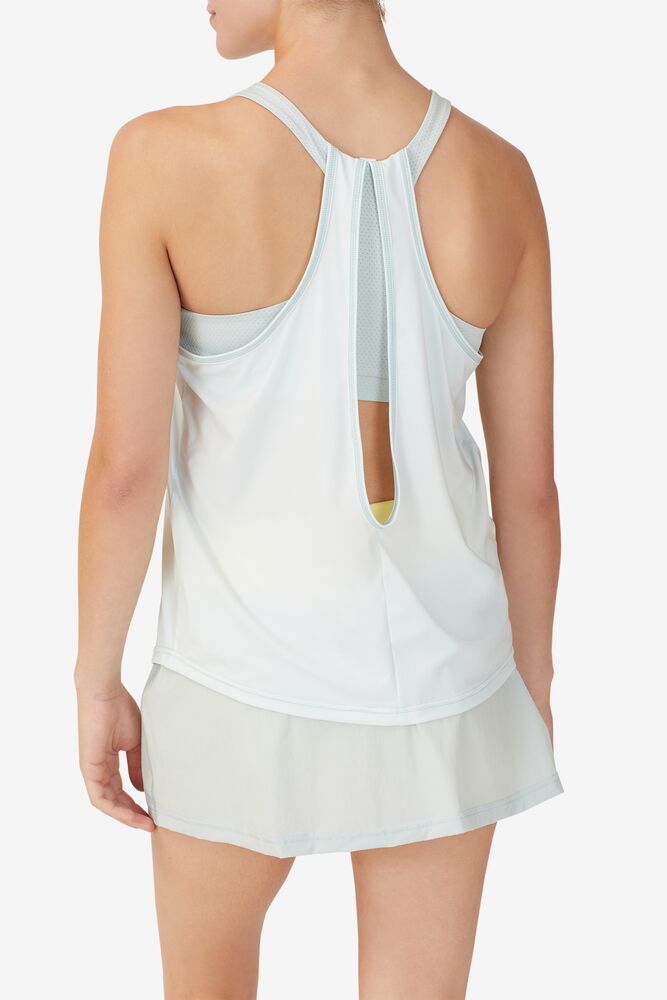 Camiseta Tirantes Fila Tie Breaker Double Layer Racerback Tank Mujer 394 Morning Mist / Sunshine | 063957BLP