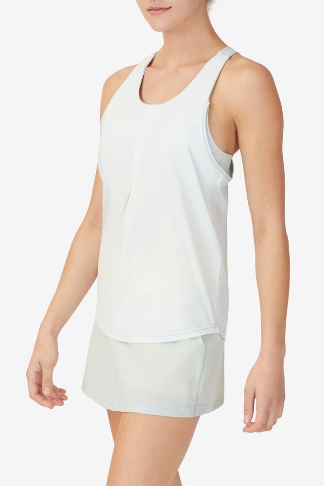 Camiseta Tirantes Fila Tie Breaker Double Layer Racerback Tank Mujer 394 Morning Mist / Sunshine | 063957BLP