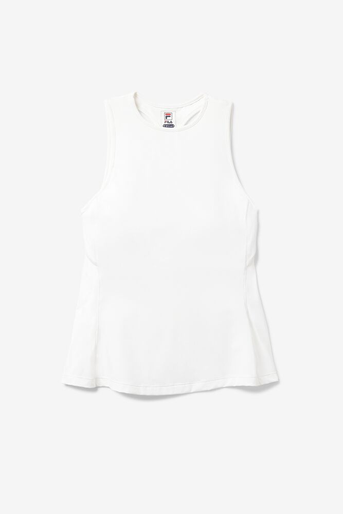 Camiseta Tirantes Fila White Line Racerback Tank Mujer Blancas | 927581CVJ