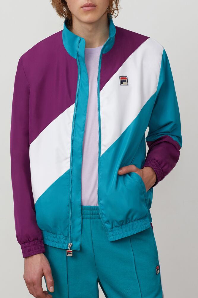 Chandals Fila Cruz Windbreaker Hombre Grpj/Bbay/Wht | 471625FRX