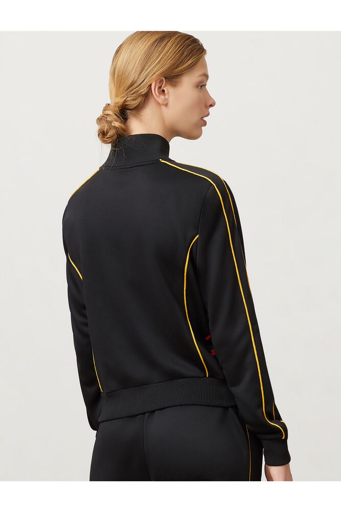 Chaqueta de Chandal Fila Fernanda Track Jacket Mujer Blk/Cred/Gfus | 620983QOD