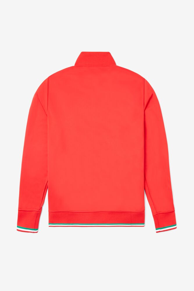 Chaqueta de Chandal Fila Italia Track Jacket Unisex Rojas Blancas | 089364QLW