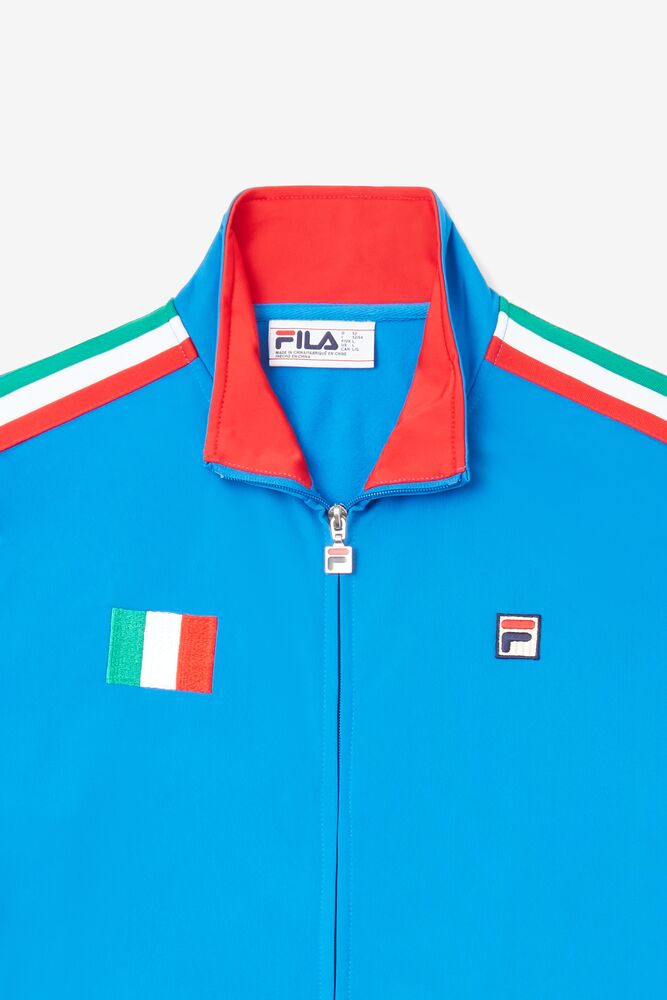 Chaqueta de Chandal Fila Italy Track Jacket Unisex Azules Rojas | 745192KSC