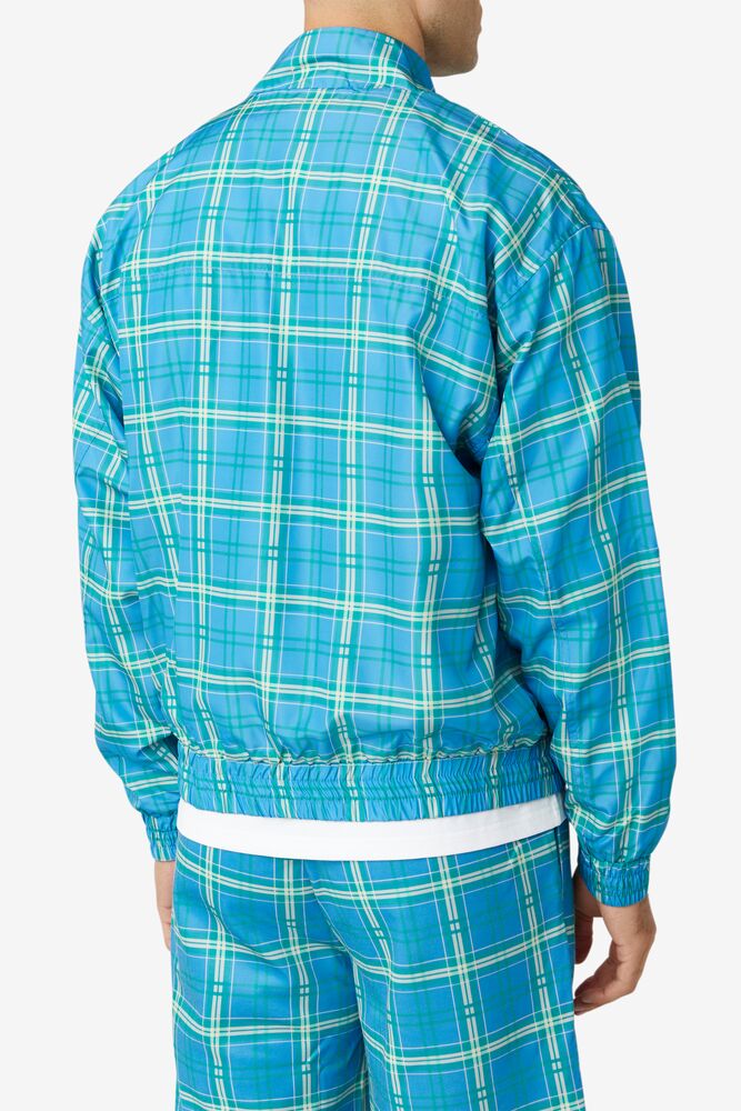 Chaqueta de Chandal Fila Livingston Track Jacket Hombre Azules | 640738UBL