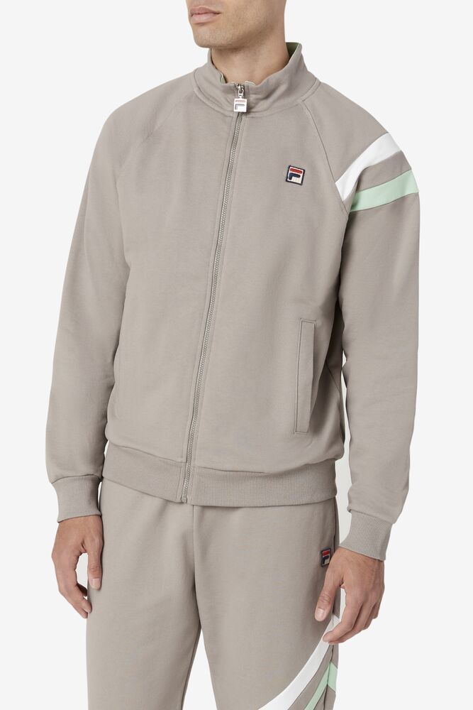 Chaqueta de Chandal Fila Stance Track Jacket Hombre Blancas | 216950DUO