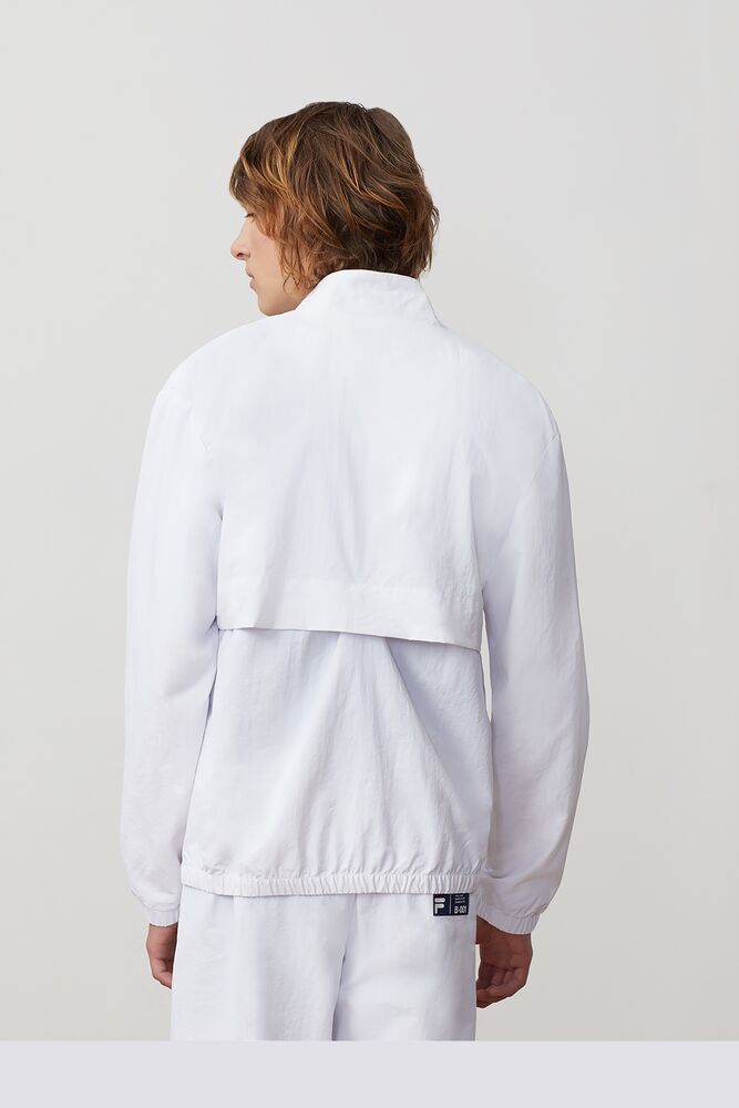 Chaquetas Fila Dani Woven Jacket Hombre Blancas | 520471UEZ