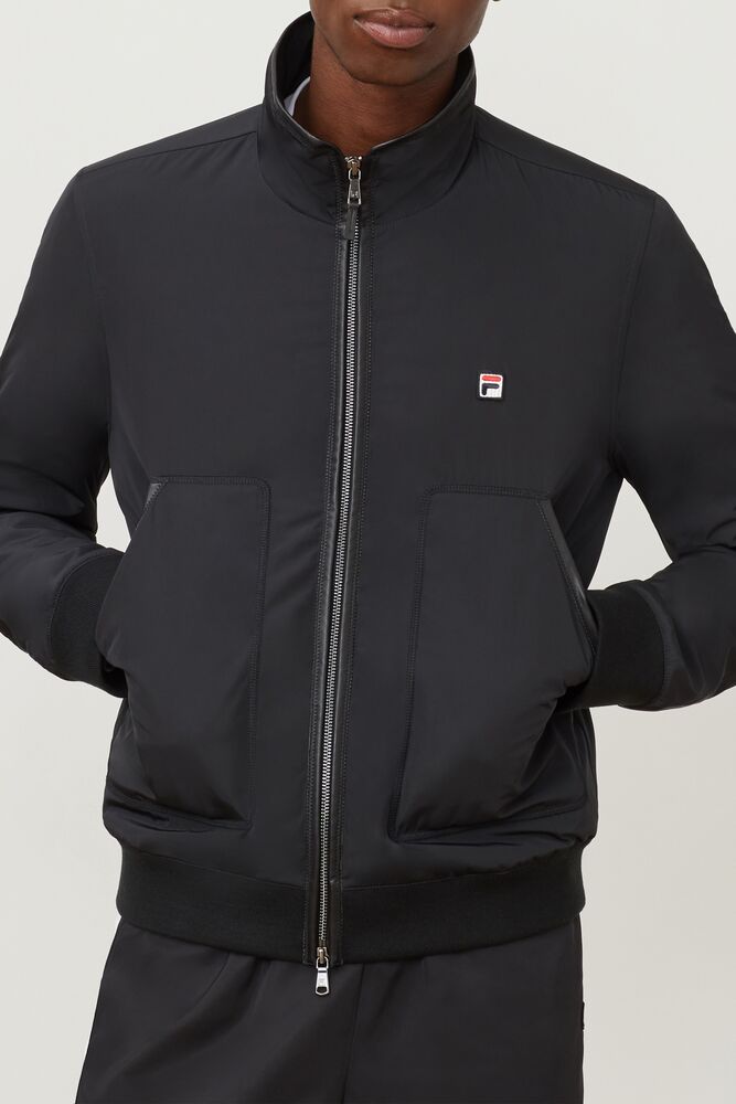 Chaquetas Fila Fila Milano Woven Jacket Hombre Negras | 372945JLC