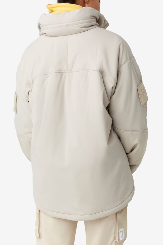 Chaquetas Fila Project 7 Padded Jacket Hombre Beige | 816475BWY