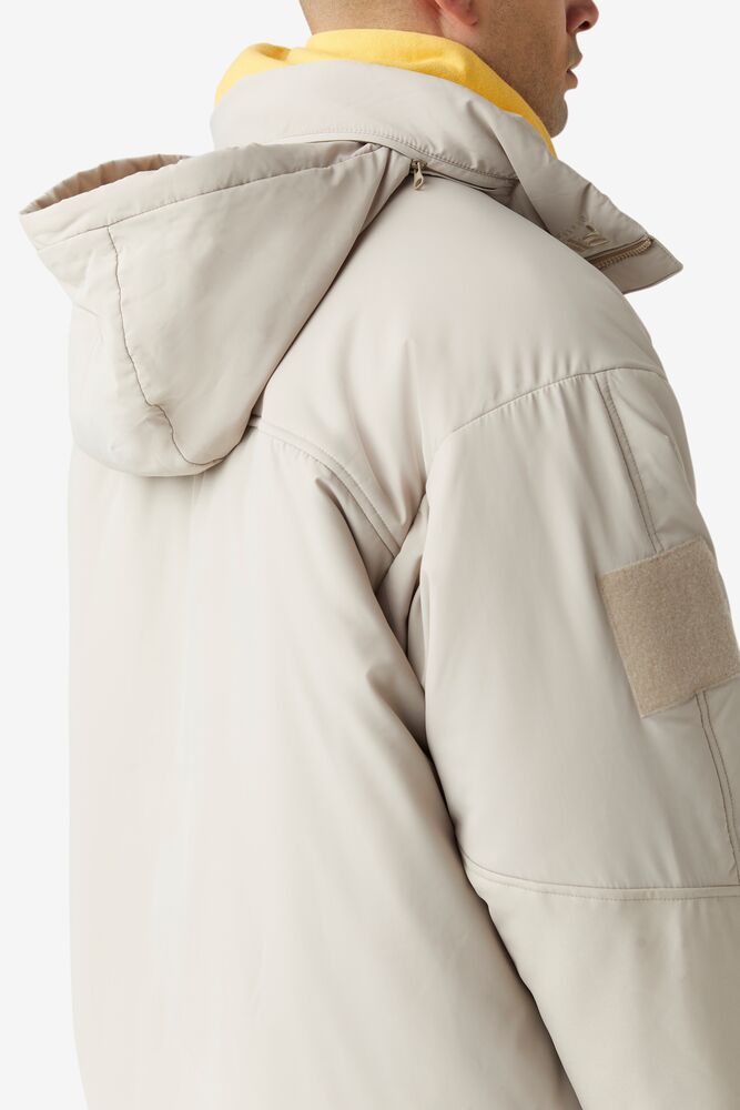 Chaquetas Fila Project 7 Padded Jacket Hombre Beige | 816475BWY