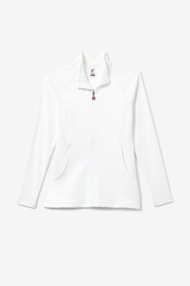 Chaquetas Fila White Line Jacket Mujer Blancas | 208374IBU