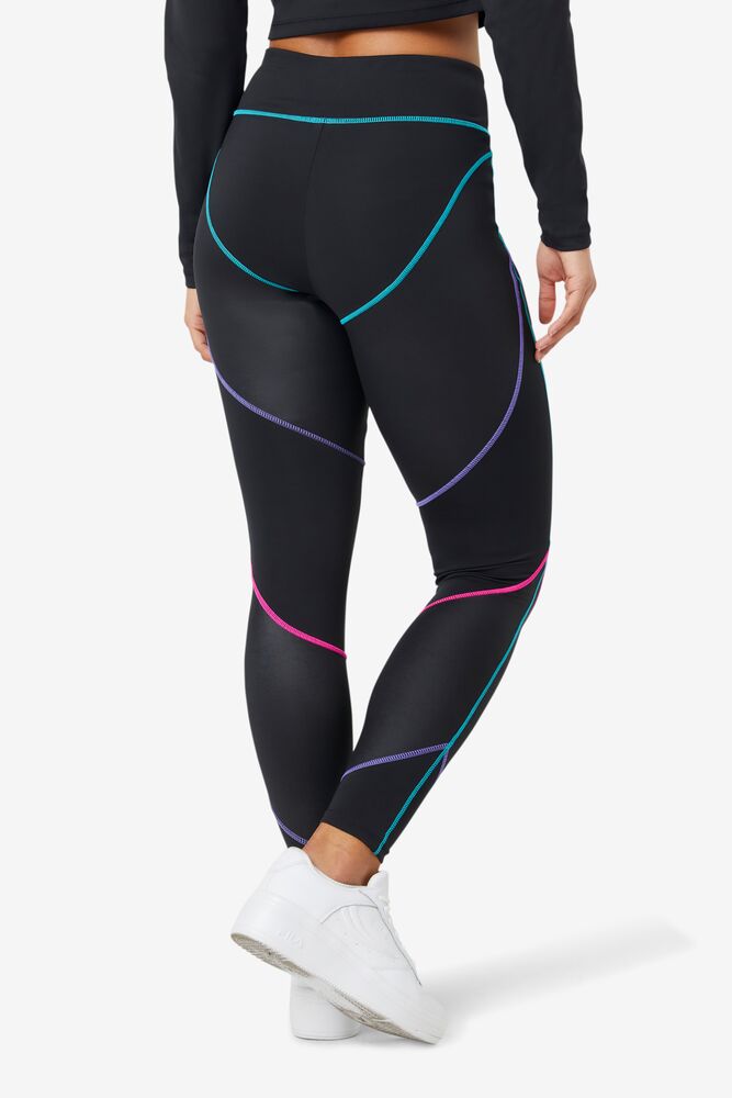 Leggins Fila Georgie High Waisted Legging Mujer Negras | 340875LSQ