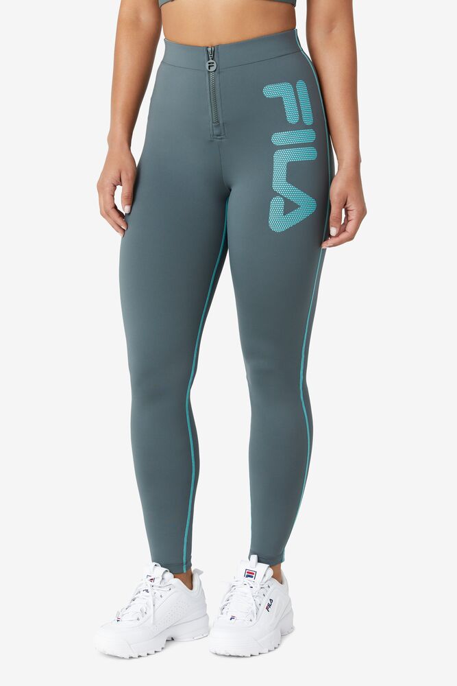 Leggins Fila Harleen High Rise Legging Mujer Azules Turquesa | 764538LOX