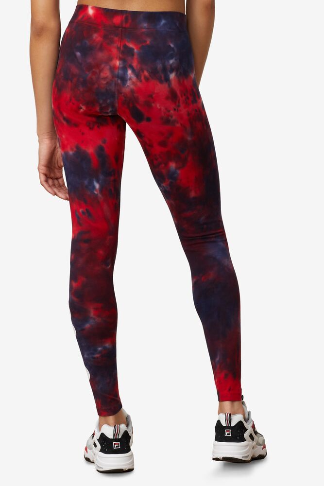 Leggins Fila Laila Tie Dye Legging Mujer Rojas | 945876XPL