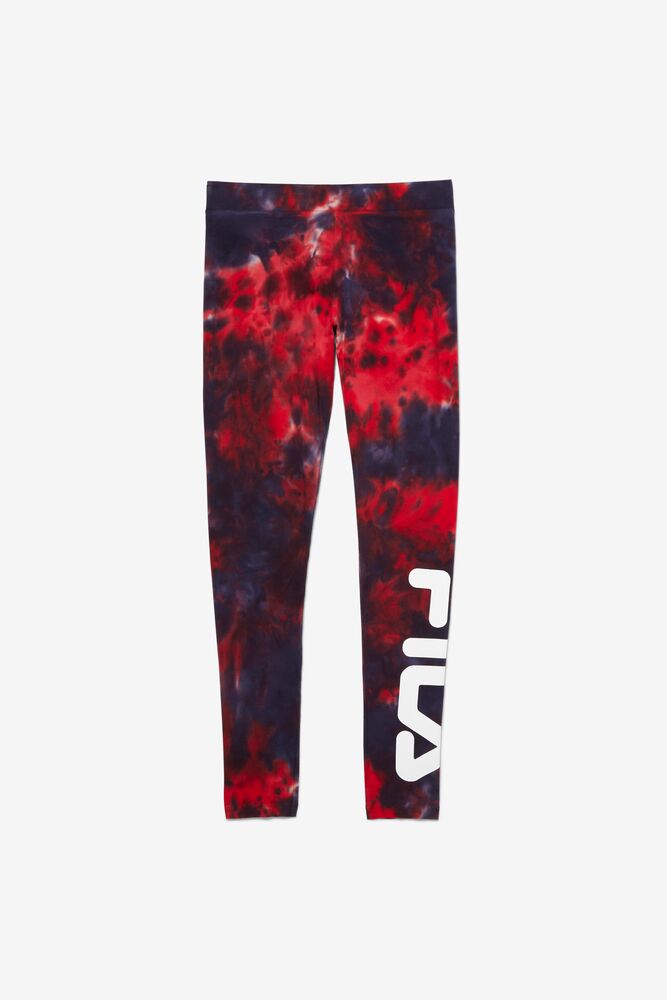 Leggins Fila Laila Tie Dye Legging Mujer Rojas | 945876XPL