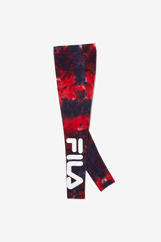 Leggins Fila Laila Tie Dye Legging Mujer Rojas | 983271KXE