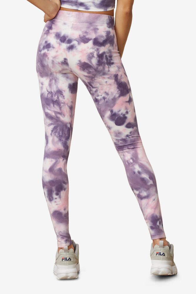 Leggins Fila Laila Tie Dye Legging Mujer Rosas | 507691VUW