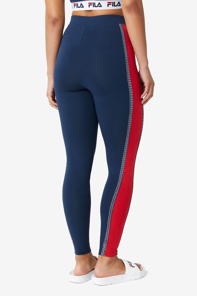 Leggins Fila Ona Legging Mujer Rojas Blancas | 758623EML