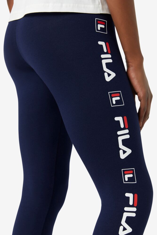 Leggins Fila Parma Legging Mujer Blancas Rojas | 894250ZTR