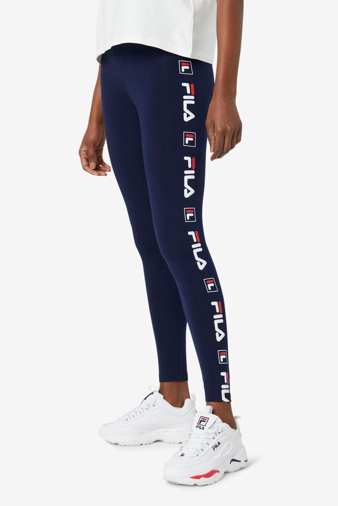 Leggins Fila Parma Legging Mujer Blancas Rojas | 781496IGO