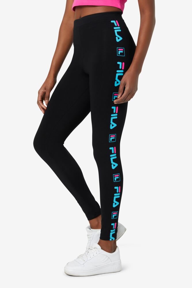 Leggins Fila Parma Legging Mujer Negras Azules Rosas | 302914GYP