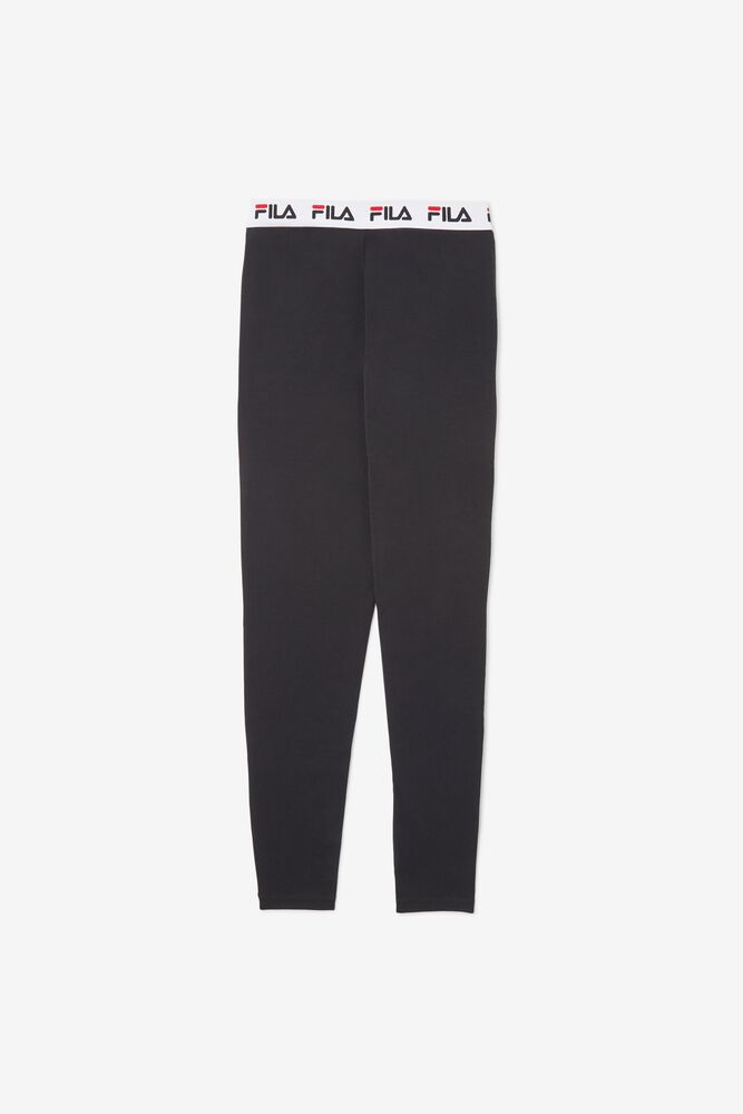 Leggins Fila Rathi High Waisted Legging Mujer Negras | 672083RLJ