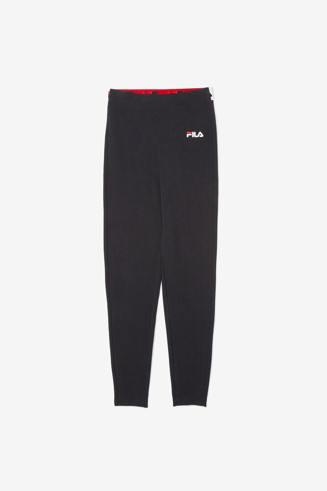 Leggins Fila Rathi High Waisted Legging Mujer Negras | 084276WTX