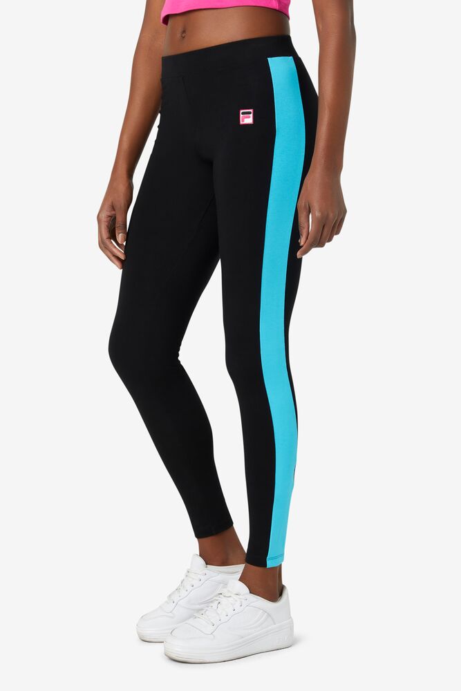 Leggins Fila Riviera Legging Mujer Negras Rosas Azules | 921065TCV