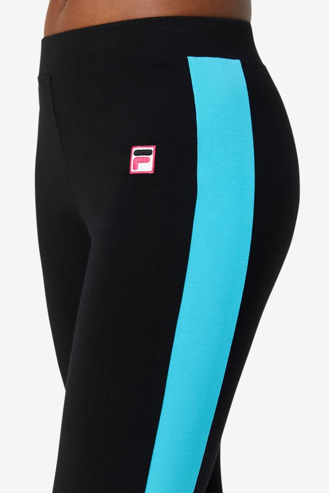 Leggins Fila Riviera Legging Mujer Negras Rosas Azules | 921065TCV